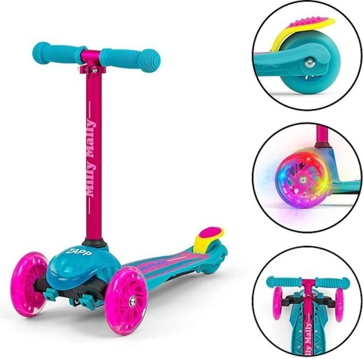 Svetleča sprednja kolesa in zavijanje s prenosom teže