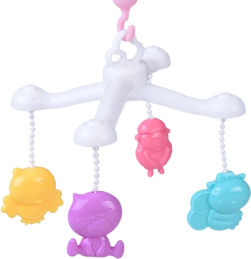 Posteljica s karuselom za mirno uspavanje