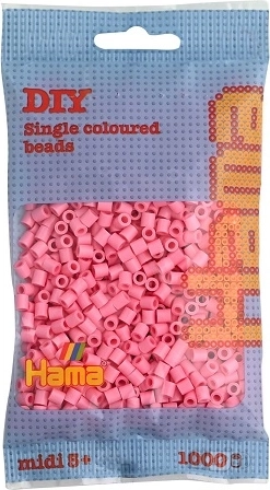 Hama MIDI perlice za likanje rožnate 1000 kos