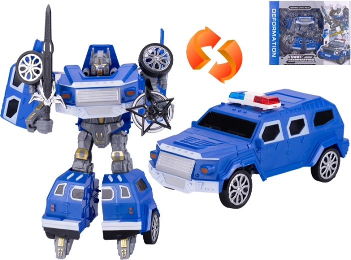 Policijski avto, ki se preobrazi v robota 31 cm