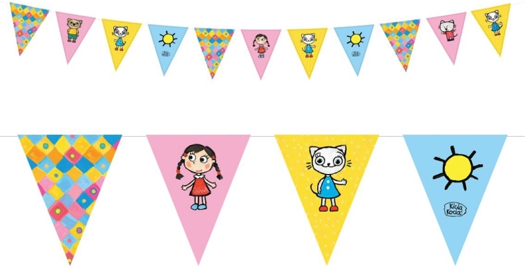 Papirnata girlanda KICIA KOCIA 2,5 m
