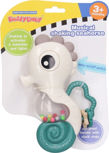 Ropotuljica morski konjiček z glasbo in lučkami 16 cm
