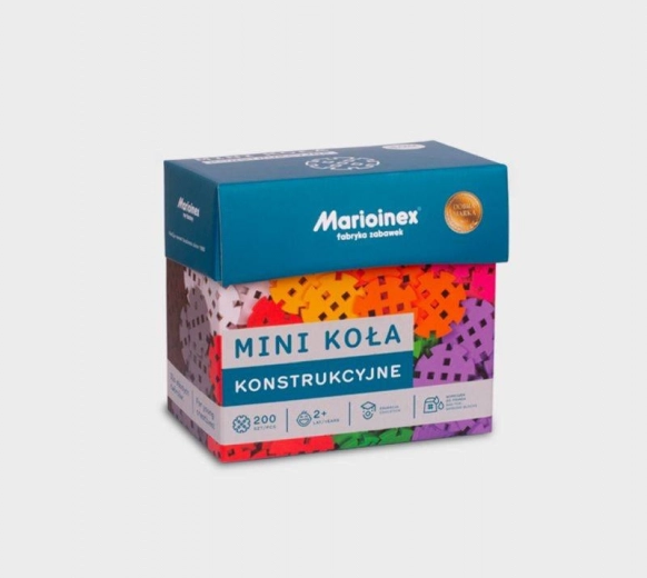 Konstrukcijska kolesca Mini – gradbeni set 200 delov