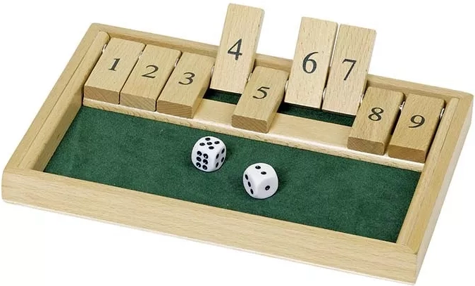Potovalna igra Shut the box II