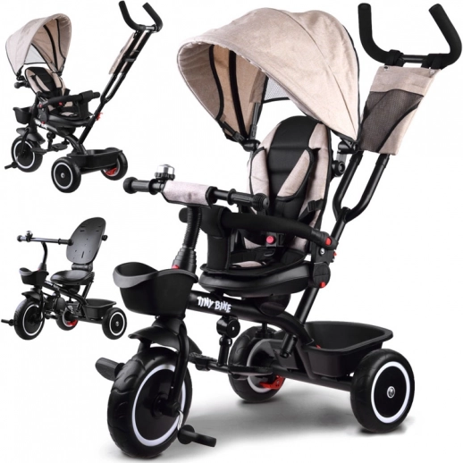 Otroško tricikel 3v1 z nadstreškom TINY BIKE – Bež