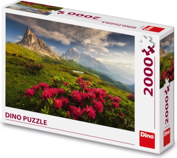 Osupljiv motiv Italijanskih Dolomitov