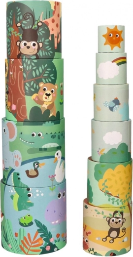 Piramida iz lončkov Safari