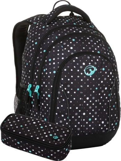Bagmaster Supernova 23 student school set black-turquoise