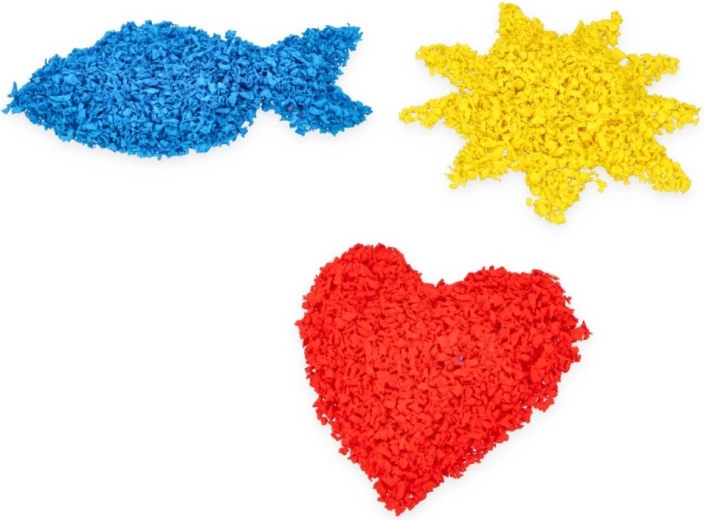Creating with colorful materials