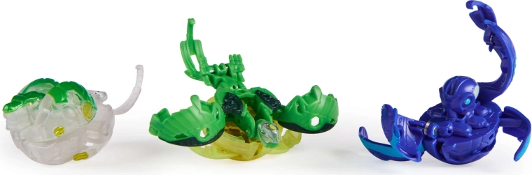Tri preoblikovalne figurice Bakugan
