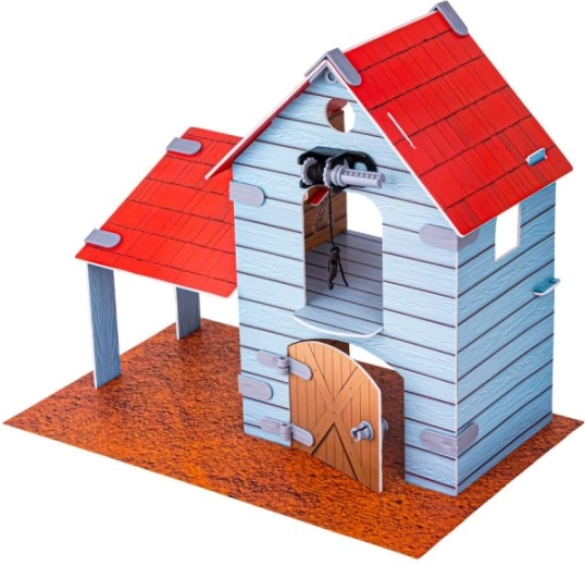 Barn and farm background for scenario play
