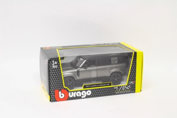Bburago Land Rover Defender 110 2022 siva metalik 1:24