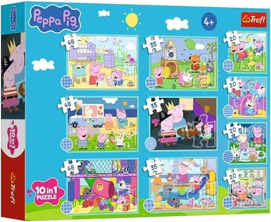 Puzzle 10 v 1 Zabavni svet Peppy