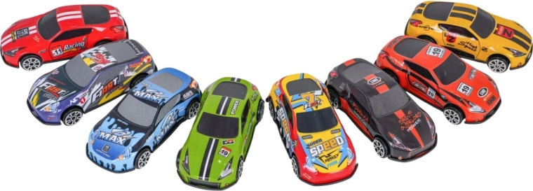 Set 8 kovinskih avtomobilčkov z dodatki