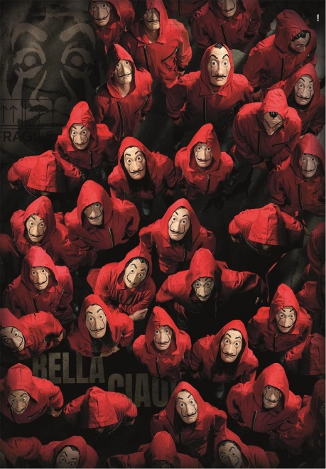 Sestavljanka 1000 kosov La casa de papel Netflix