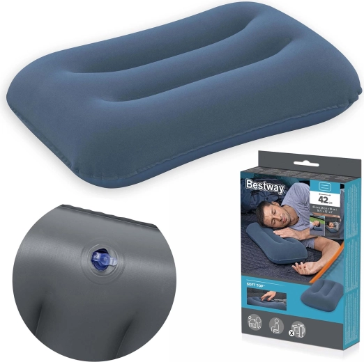 Napihljiva žametna blazina Bestway 42 × 26 cm