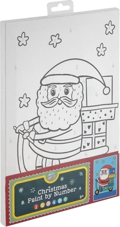 CCG XMAS barvanje po številkah na platnu – Božiček (30 × 19 cm)