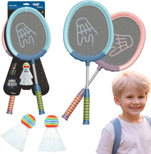Woopie badminton komplet loparjev in žogic – 2 kosa