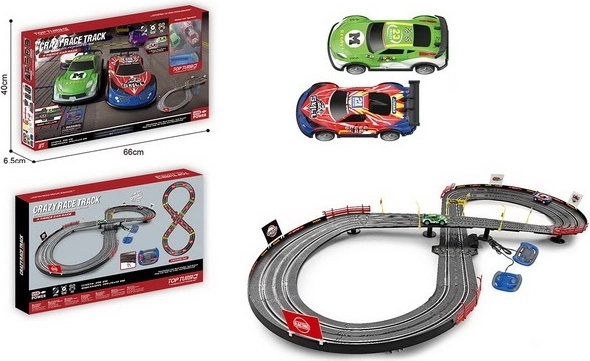 Dirkalna steza za avtomobilčke Madej Crazy Race Track 396 cm