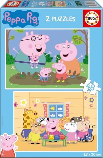 Puzzle EDUCA Pujsa Pepa 2×48 kosov