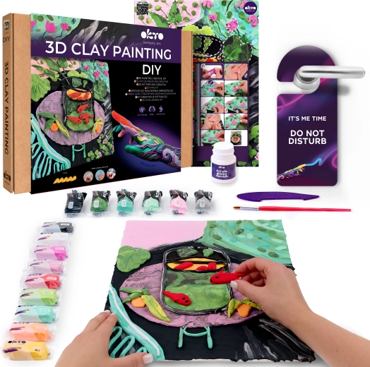 Okto ustvarjalni set za slikanje z maso Zlate ribice – Henri Matisse 30 × 40 cm