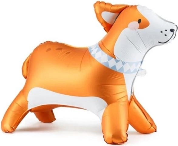 Stoječi folijski balon Corgi 88 × 70 cm