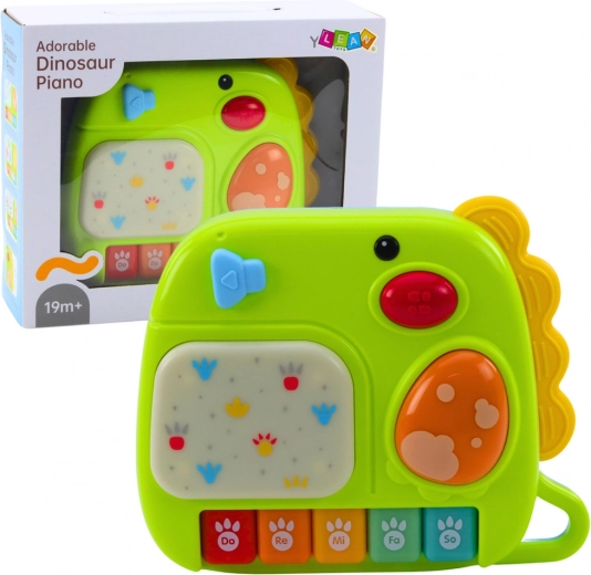Interaktivni otroški pianinček dinozaver zelen