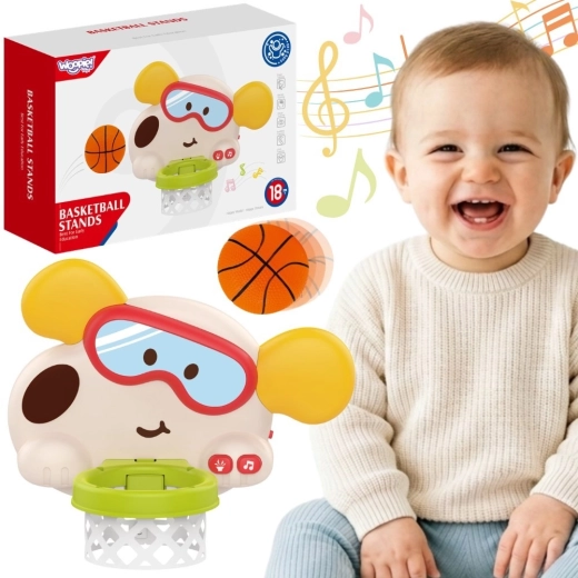 Woopie Baby interaktivni otroški koš za košarko – kužek z zvoki