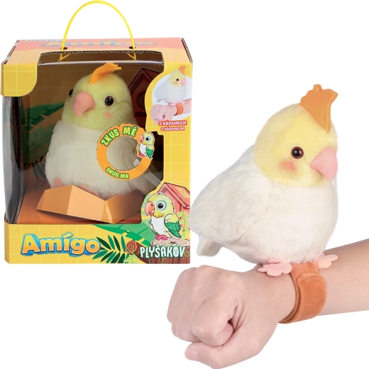 Plišasti interaktivni papagaj Amigo