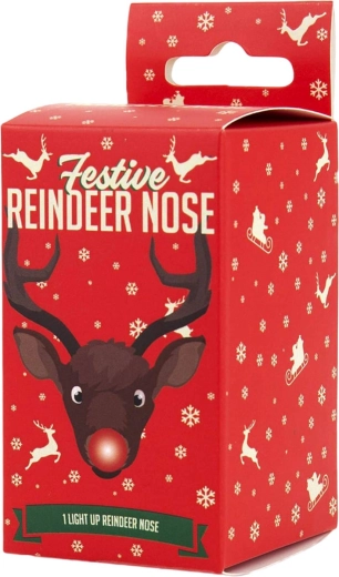 Gift Republic battery-powered light-up reindeer nose - 1 piece