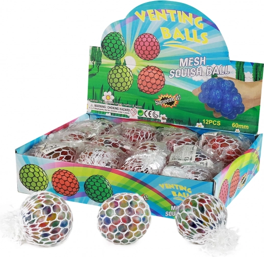 Antistresna žogica s polnilom iz kroglic