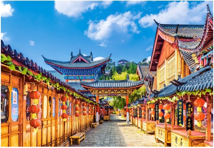 Sestavljanka Lijiang, Kitajska 1000 kosov