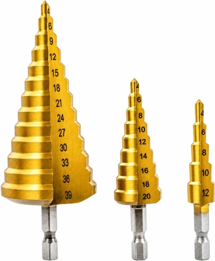 Three drilling ranges in one set