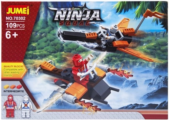 Konstrukcijski komplet Jumei Ninja Squad – ninja bojevniki 109 delov - 1 kos