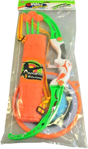 Children’s bow with suction-cup arrows and target 54 cm