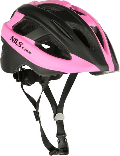 Kolesarska čelada NILS Extreme MTV35J roza – S (48–53 cm)