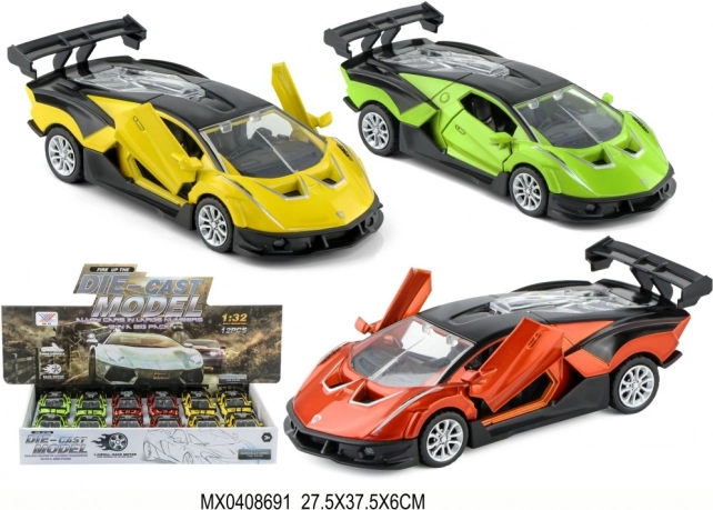 Kovinski model avtomobila 1:32 s svetlobnim učinkom in pull-back pogonom