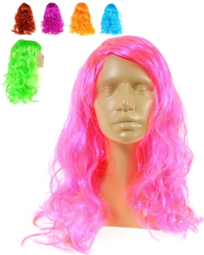 Children’s carnival wig with long curls - 1 piece