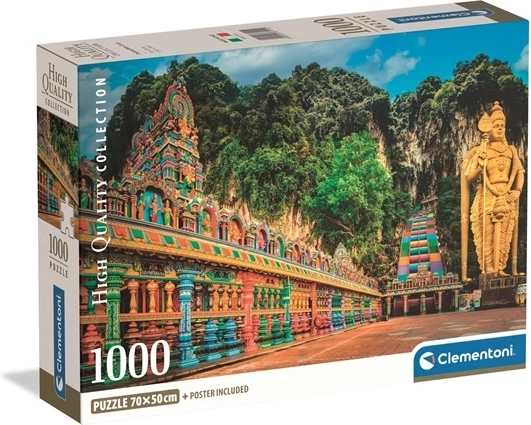 Clementoni puzzle 1000 kosov kompaktne – naslikane Batu Caves