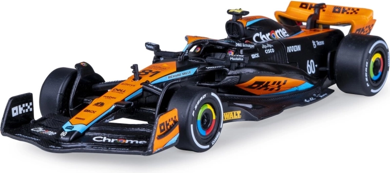 Model avtomobila McLaren MCL60 2023 Diecast 1:43 črn