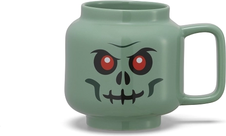 LEGO keramični lonček z zeleno lobanjo 530 ml
