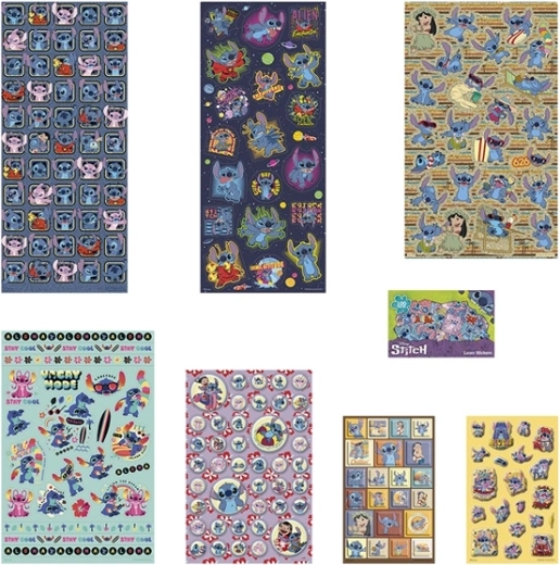 Več kot 300 nalepk z motivi Stitch