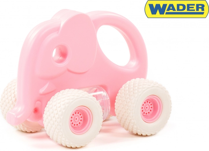 Veseli slonji avtomobilček za malčke - rožnato