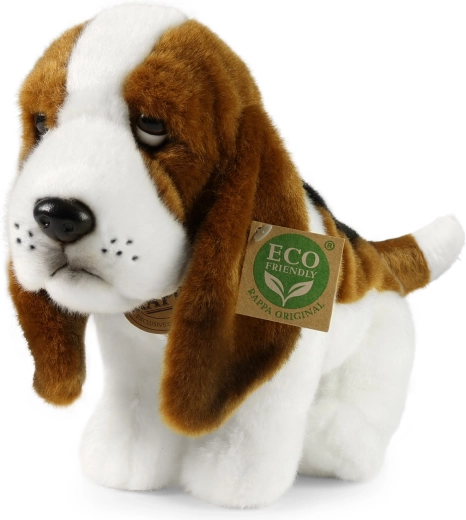 Plišasti sedeči baset, 32 cm, Eco-Friendly