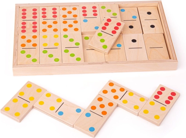 Velike lesene domine Bigjigs Toys
