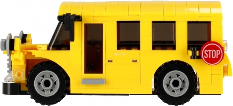 School bus from 242 pieces