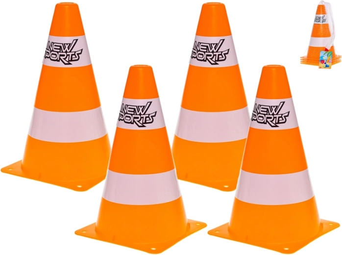 Set plastičnih prometnih stožcev 24 cm (4 kosi)