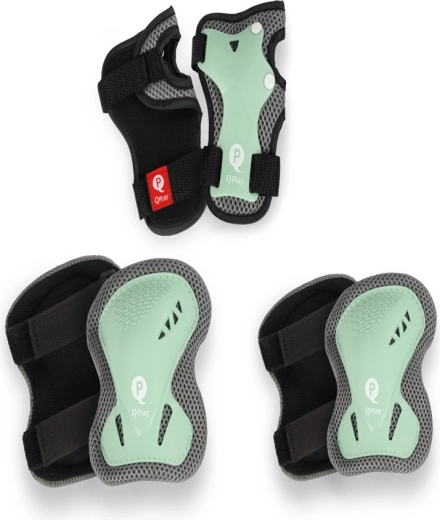 QPLAY otroški ščitniki jade green, velikost S (3–5 let)