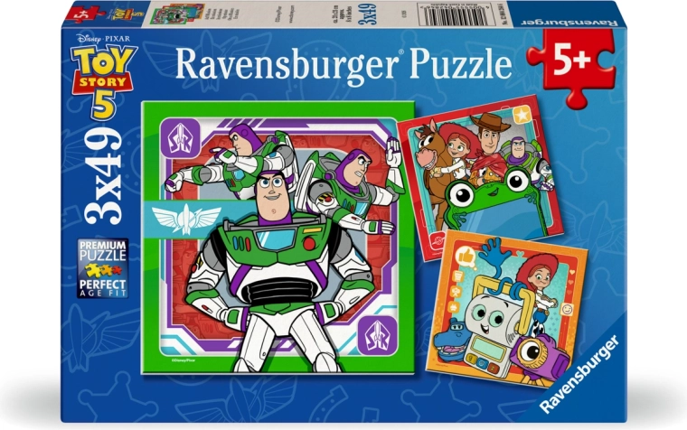 Ravensburger sestavljanka Toy Story: Zgodba igrač 5 (3×49 kosov)