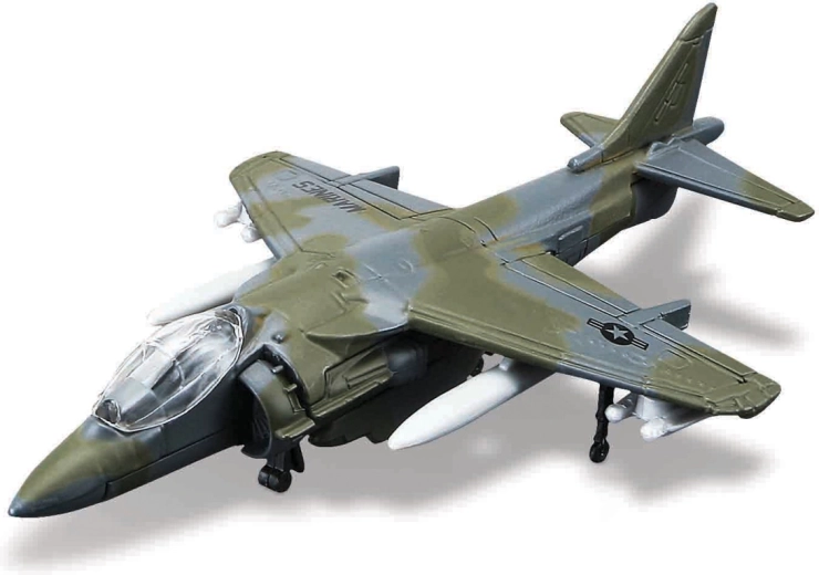 Maisto Fresh Metal Tailwinds AV-8B Harrier II temno sivo letalo